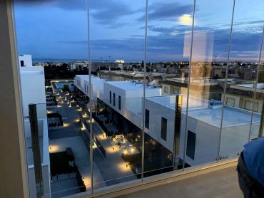 WE CAN NOW USE THE TERRACE ALL YEAR ROUND