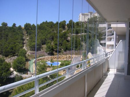 Glass Curtains installation in Altea Hills. (Alicante North)
