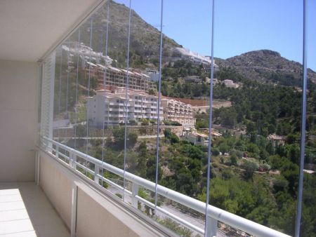 Glass Curtains installation in Altea Hills. (Alicante North)