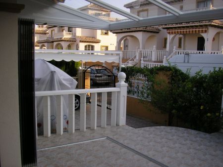 Glass Curtains and Roof installation in Cabo Roig. (view from inside)
